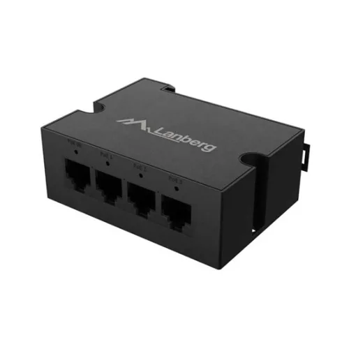 Lanberg DIN sínre szerelhető PoE Extender, 30W
