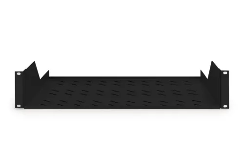 DIGITUS DN-19 TRAY-2-SW 19"" 2U 352mm mély fekete fix polc