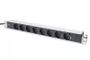 DIGITUS DN-95401 19" 1U PDU 8xCEE 7/3 schuko aljzat CEE7/7 csatlakozó 2m elosztósor