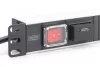 DIGITUS DN-95407 19" 1U PDU 7xCEE 7/3 schuko aljzat CEE7/7 csatlakozó 2m túlfeszültségvédett elosztósor