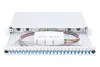 DIGITUS DN-96332-4 19" 1U 24xLC duplex OM4 toldóval pigtaillel és kötőkazettával szerelt optikai patch panel