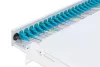 DIGITUS DN-96332/3 19" 1U 24xLC duplex OM3 toldóval pigtaillel és kötőkazettával szerelt optikai patch panel