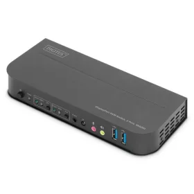   DIGITUS KVM Switch - 2 Port - 4K60Hz - 2x DP In - 1x DP/HDMI Out