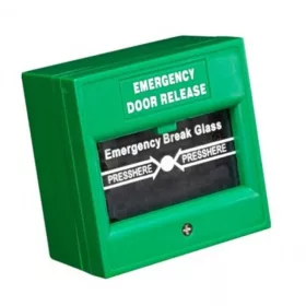   Hikvision Üveglapos kézi jelzésadó beléptetőkhöz; zöld - DS-K7PEB-Green