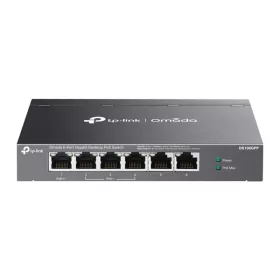   TP-LINK OMADA Switch 6x1000Mbps(3xPOE+/1xPOE++) Fémházas, DS106GPP