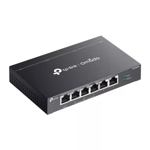 TP-LINK OMADA Switch 6x1000Mbps(3xPOE+/1xPOE++) Fémházas, DS106GPP