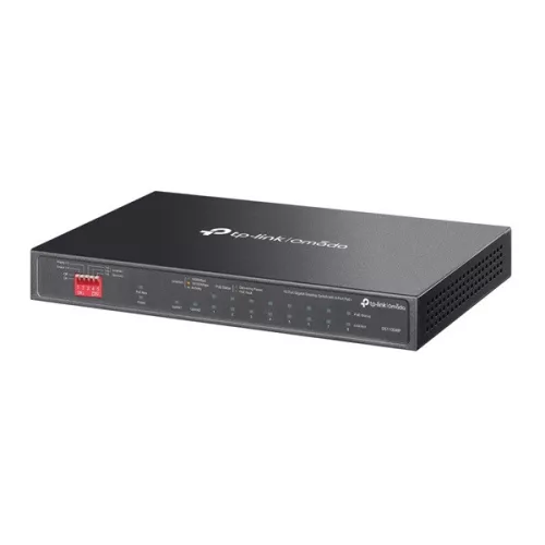 TP-LINK OMADA Switch 9x1000Mbps(8xPOE+) + 1xGigabit SFP Fémházas, DS110GMP