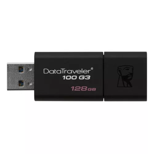 KINGSTON Pendrive 128GB Data Traveler 100 Generation 3 USB 3.2 Gen1, fekete