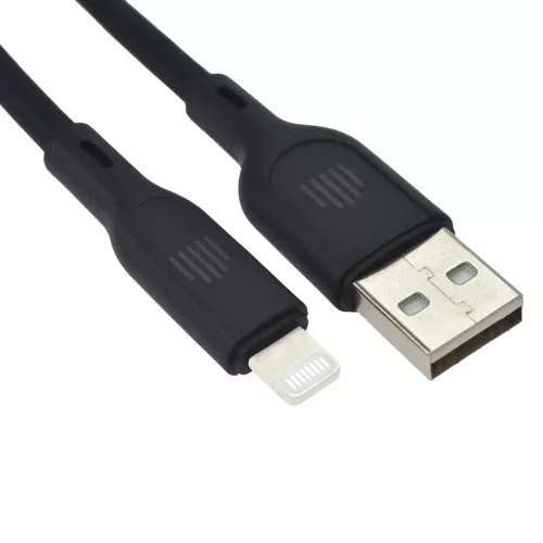 Dviced Cable USB-A to Lightning silicone 1,25m - Black