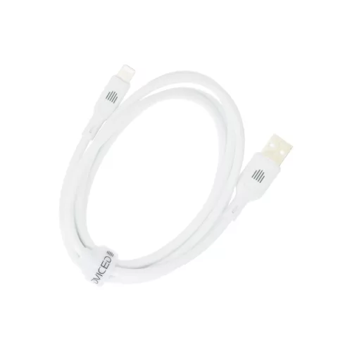 Dviced Cable USB-A to Lightning silicone 1,25m - White