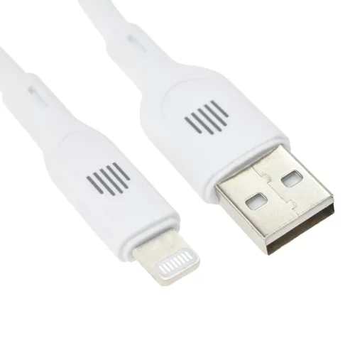 Dviced Cable USB-A to Lightning silicone 1,25m - White