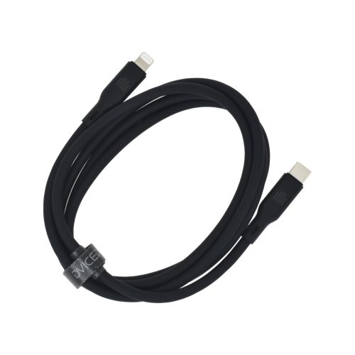 Dviced Cable USB-C to Lightning silicone 1,25m - Black