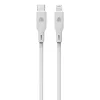 Dviced Cable USB-C to Lightning silicone 1,25m - White