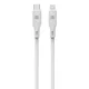 Dviced Cable USB-C to Lightning silicone 1,25m - White