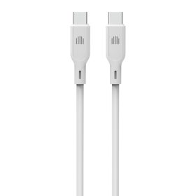 Dviced Cable USB-C to USB-C silicone 1,25m - White