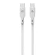Dviced Cable USB-C to USB-C silicone 1,25m - White
