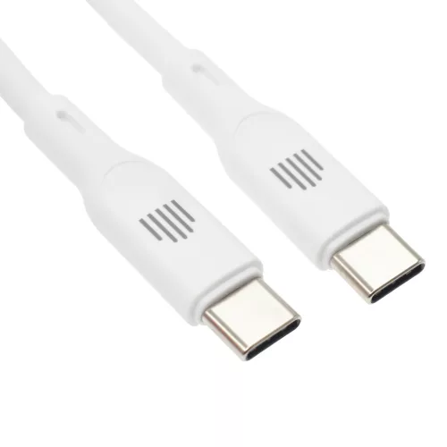 Dviced Cable USB-C to USB-C silicone 1,25m - White