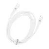 Dviced Cable USB-C to USB-C silicone 1,25m - White
