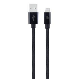 Dviced Cable USB-A to Lightning Nylon Textile 0,25m - Black