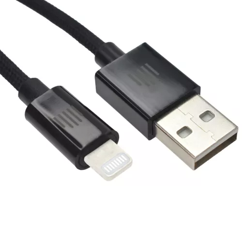 Dviced Cable USB-A to Lightning Nylon Textile 0,25m - Black