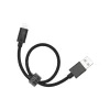 Dviced Cable USB-A to Lightning Nylon Textile 0,25m - Black