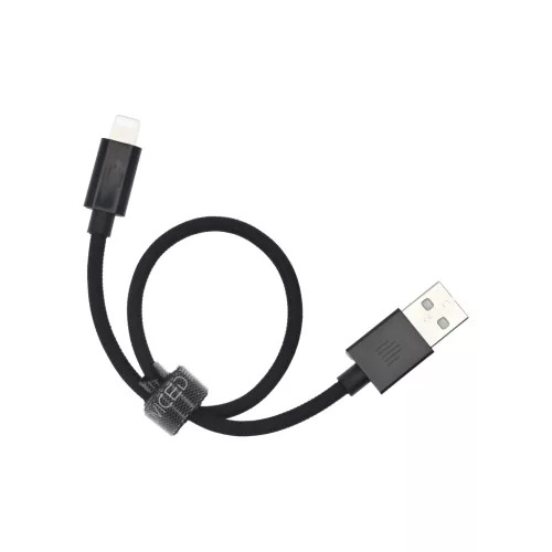Dviced Cable USB-A to Lightning Nylon Textile 0,25m - Black