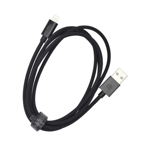 Dviced Cable USB-A to Lightning Nylon Textile 1,25m - Black