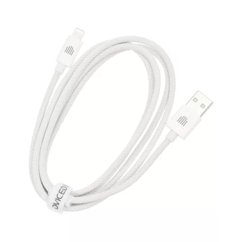 Dviced Cable USB-A to Lightning Nylon Textile 1,25m - White