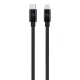 Dviced Cable USB-C to Lightning Nylon Textile 0,25m - Black