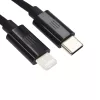 Dviced Cable USB-C to Lightning Nylon Textile 1,25m - Black