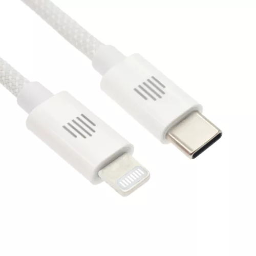 Dviced Cable USB-C to Lightning Nylon Textile 1,25m - White