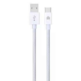 Dviced Cable USB-A to USB-C Nylon Textile 1,25m - White