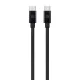 Dviced Cable USB-C to USB-C Nylon Textile 1,25m - Black