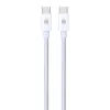 Dviced Cable USB-C to USB-C Nylon Textile 1,25m - White