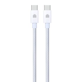 Dviced Cable USB-C to USB-C Nylon Textile 1,25m - White