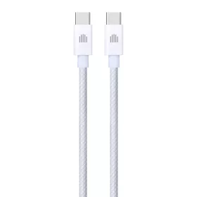 Dviced Cable USB-C to USB-C Nylon Textile 1,25m - White