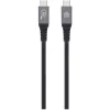 Dviced USB4 Braided Cable, 80 Gbps, 240 W, (Thunderbolt compatible), 1m - Black