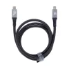 Dviced USB4 Braided Cable, 80 Gbps, 240 W, (Thunderbolt compatible), 1m - Black