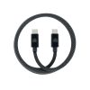 Dviced Magnetic Braided Cable USB-C to USB-C, 1,25m - Dark Grey