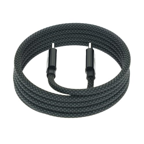 Dviced Magnetic Braided Cable USB-C to USB-C, 1,25m - Dark Grey