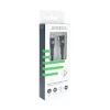 Dviced Angled Braided cable USB-C to USB-C, 1,25m - Black