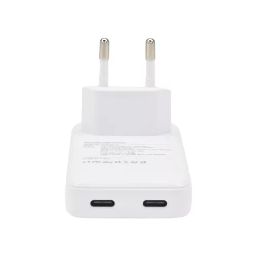 Dviced Slim Wall charger 45W GaN 2 USB-C EU - White