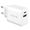 Dviced Wall charger 35W GaN 1 USB-A, 1 USB-C EU - White