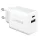 Dviced Wall charger 35W GaN 1 USB-A, 1 USB-C EU - White