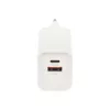 Dviced Wall charger 35W GaN 1 USB-A, 1 USB-C EU - White