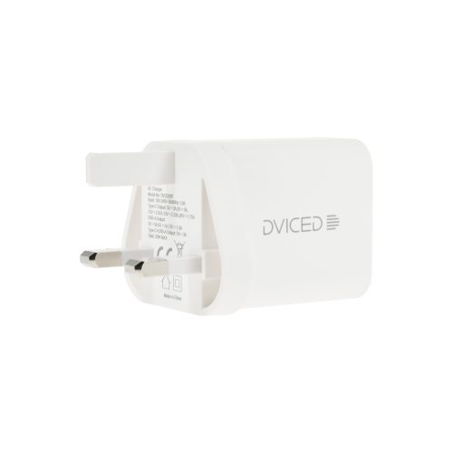 Dviced Wall charger 35W GaN 1 USB-A, 1 USB-C UK - White