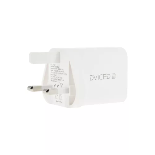 Dviced Wall charger 35W GaN 1 USB-A, 1 USB-C UK - White
