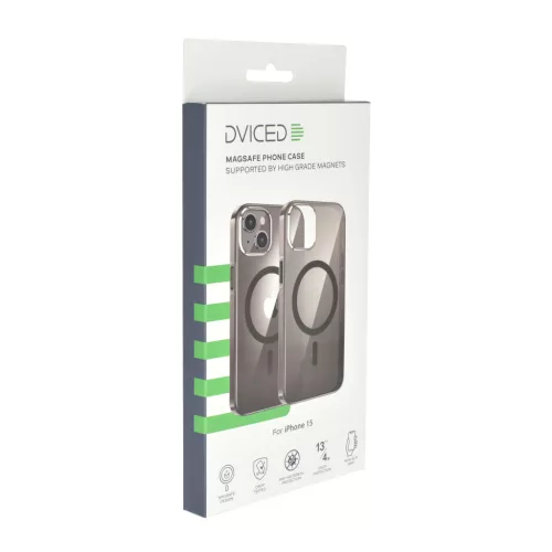 Dviced Magsafe iPhone 15 clear case - Black