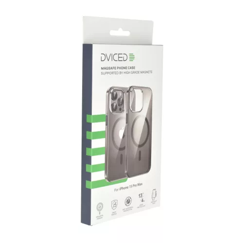 Dviced Magsafe iPhone 15 Pro Max clear case - Black