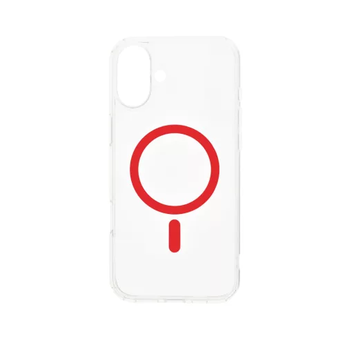 Dviced Magsafe iPhone 16 clear case - Red